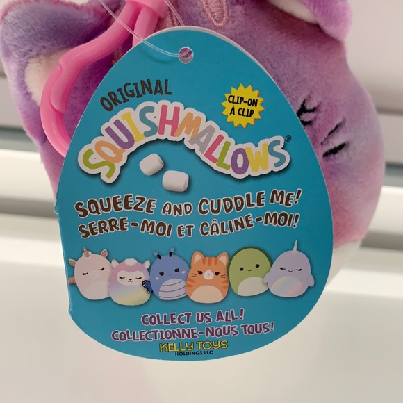 Caeli the purple cat Squishmallow clip! - Picture 5 of 7